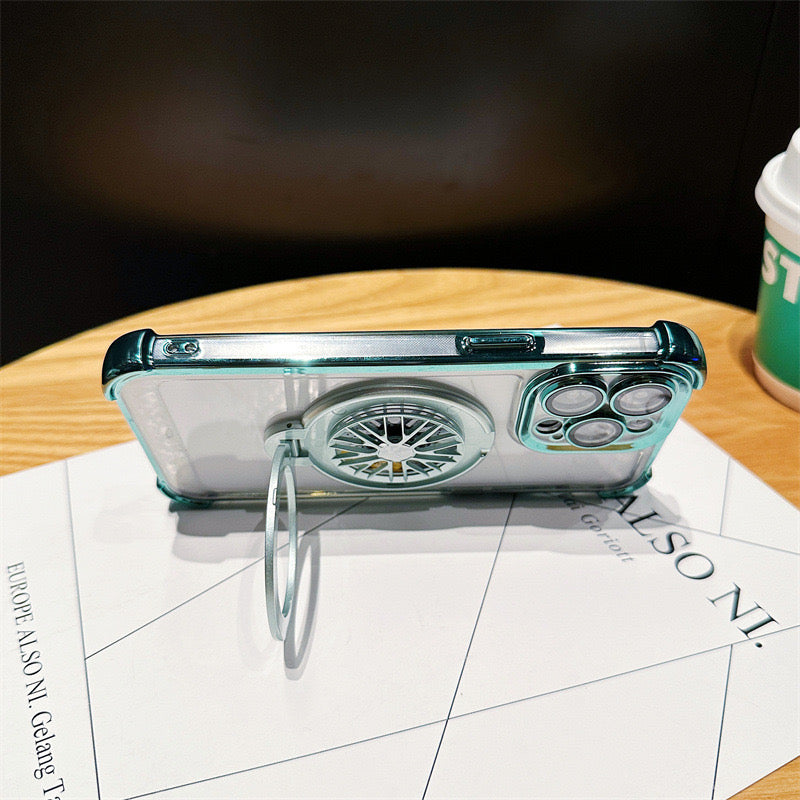 Transparent Anti-fall Rotating Gyroscope Phone Case