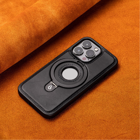 2025 New leather stand magnetic phone case