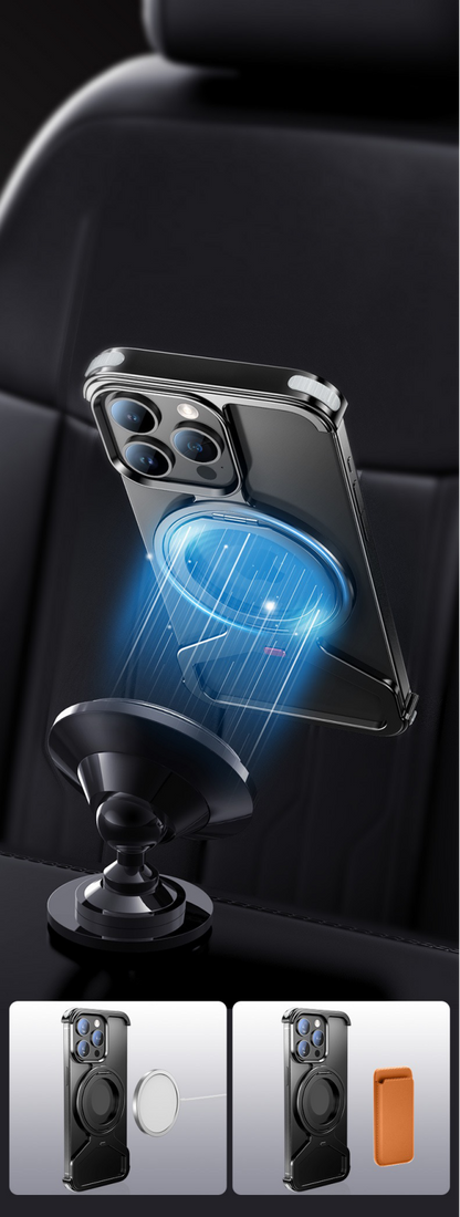 Personalized Metal Frameless Anti-fall Snap Buckle Magnetic Mobile Phone Case