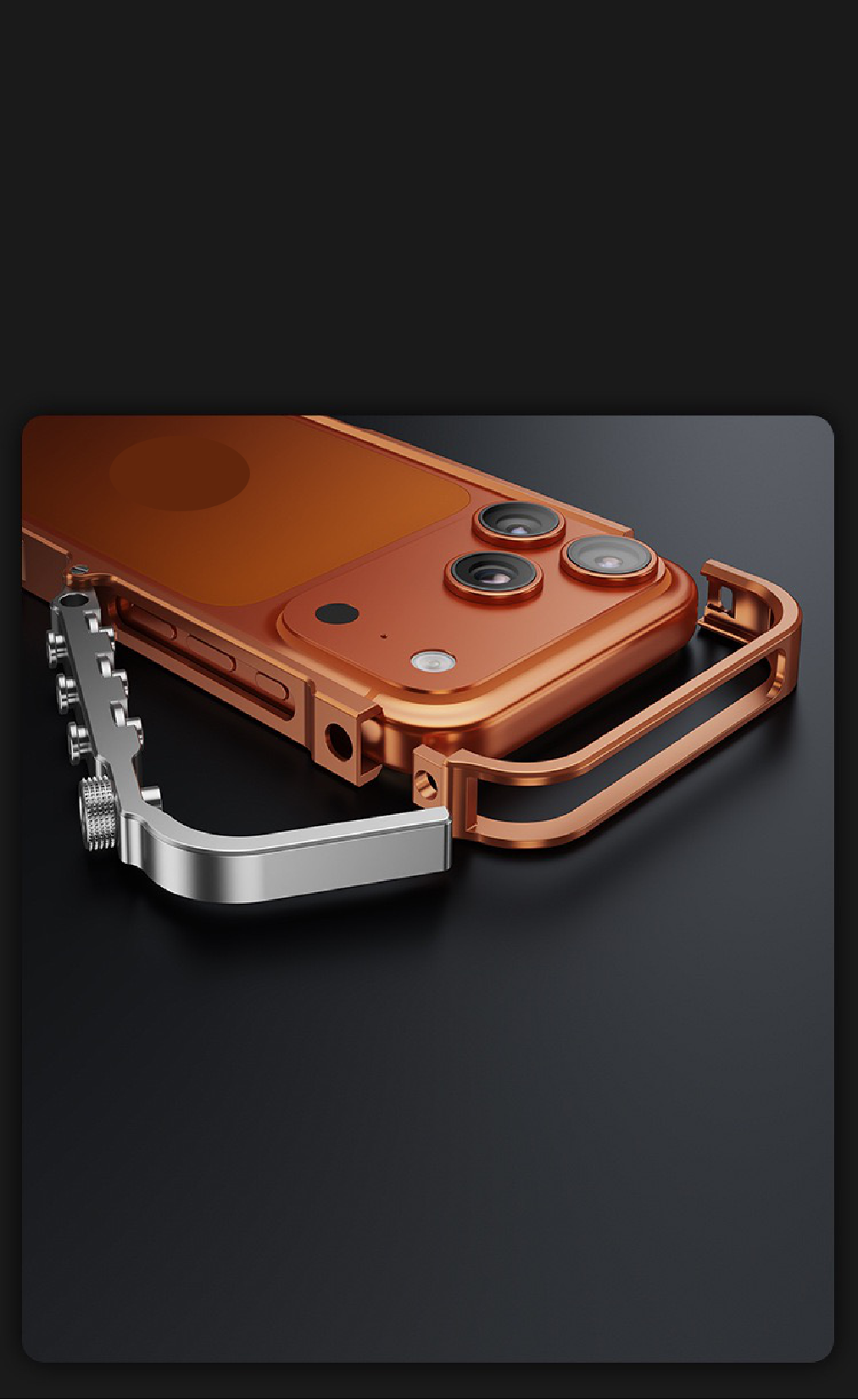 Punk Style Mechanical Arm Metal Phone Case