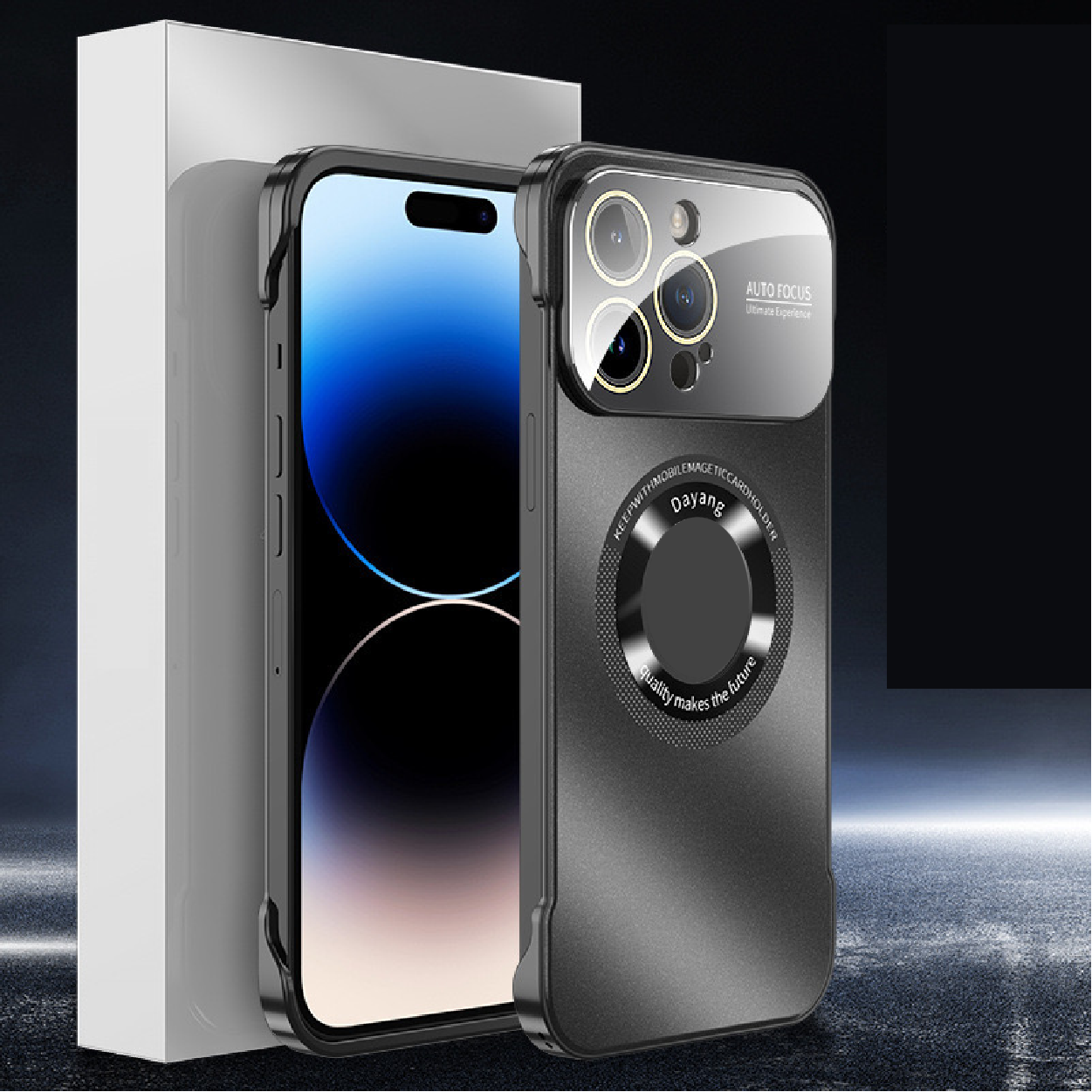 Fragrance Lens Protection Frameless Metal Magnetic Phone Case