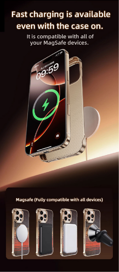 Kevlar Elegant Magnetic Rotating Bracket Phone Case