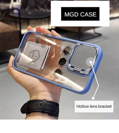 Invisible lens holder mobile phone case
