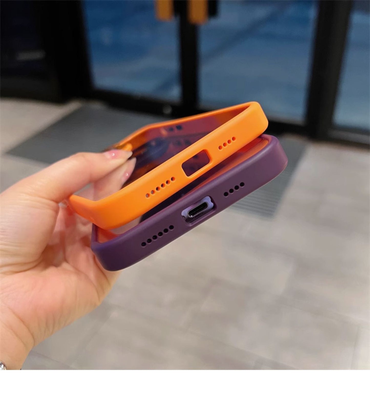 Invisible lens holder mobile phone case