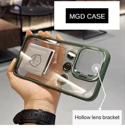 Invisible lens holder mobile phone case