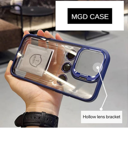 Invisible lens holder mobile phone case