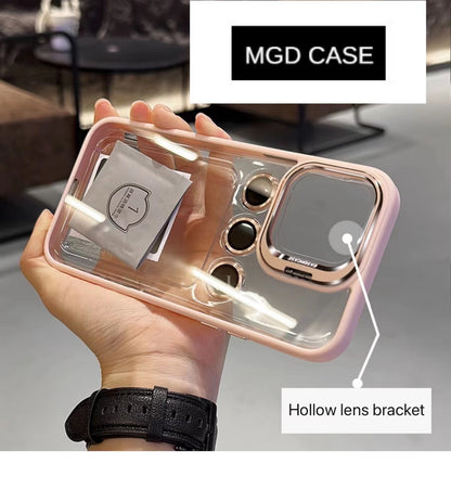 Invisible lens holder mobile phone case