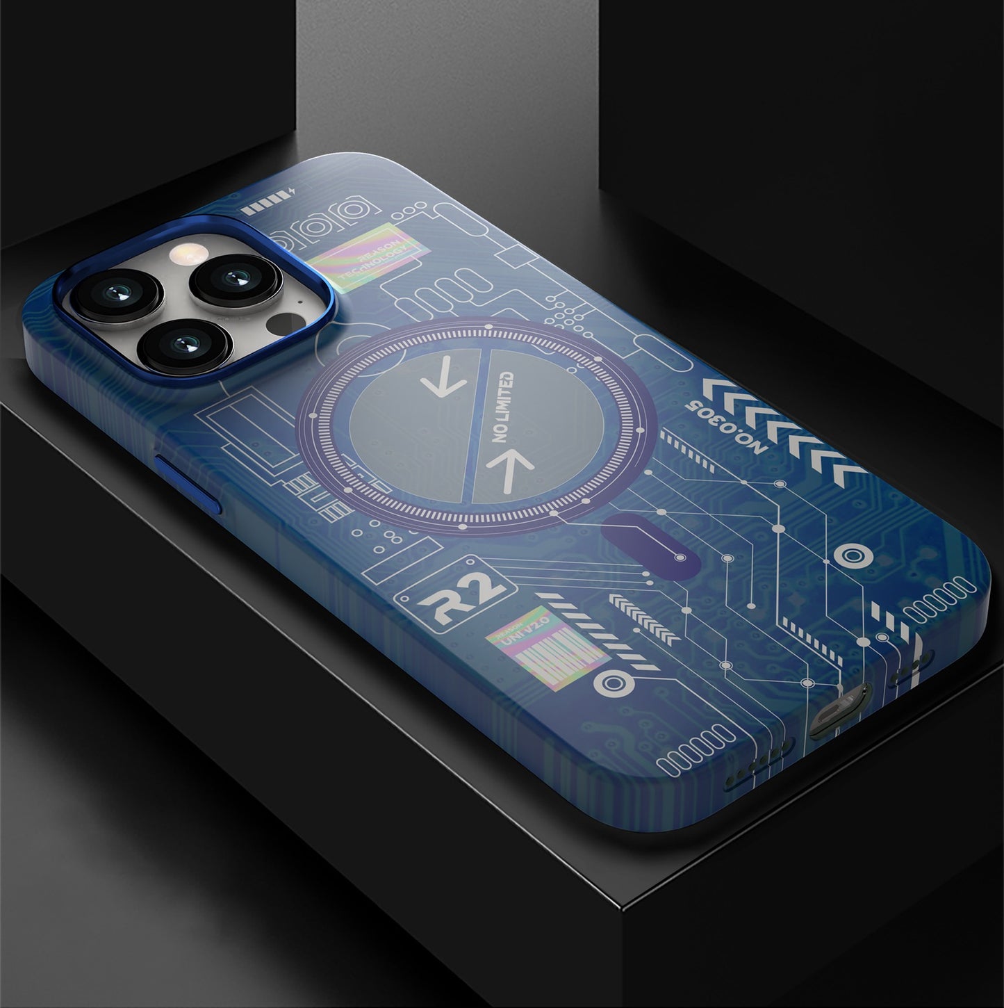 Luminous magnetic phone case