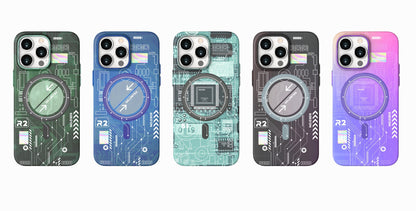 Luminous magnetic phone case