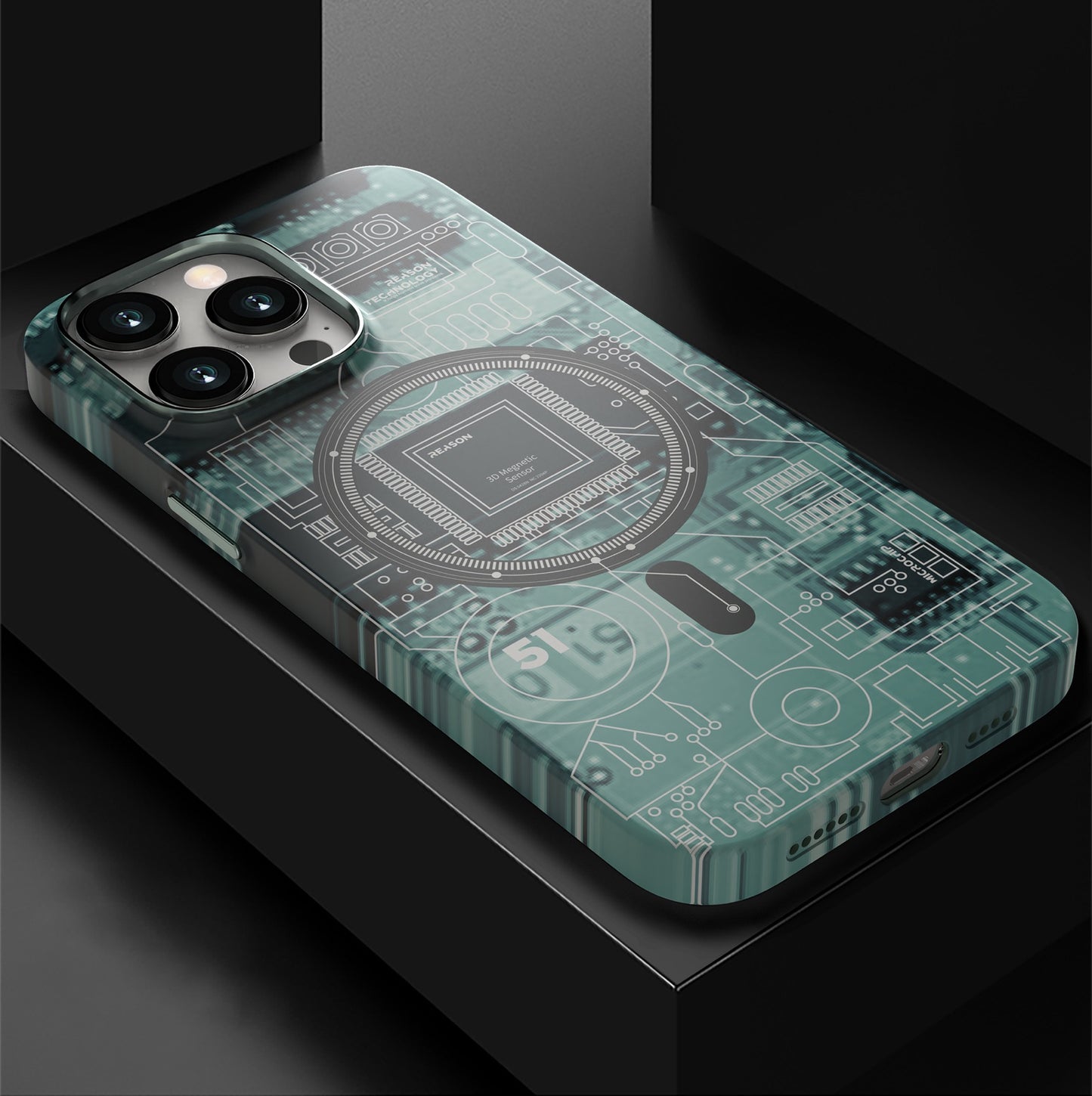 Luminous magnetic phone case
