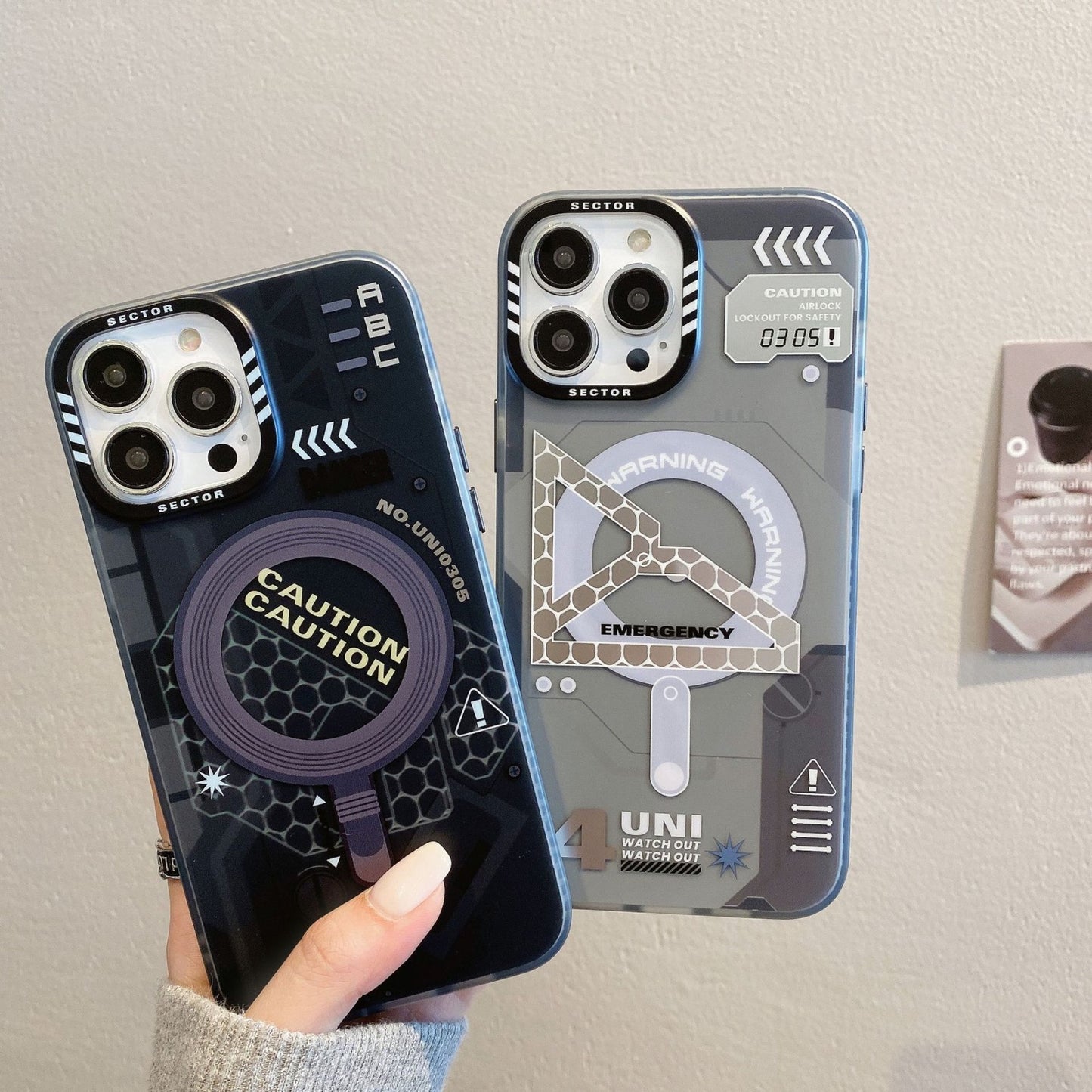 Tech trend cool frosted magnetic phone case