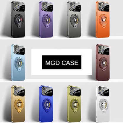 Lens protection rotating gyroscope phone case