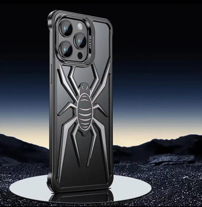 Creative Spider Armor Design Metal Anti-Fall Phone Case