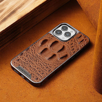 New Genuine Leather Crocodile Pattern Phone Case