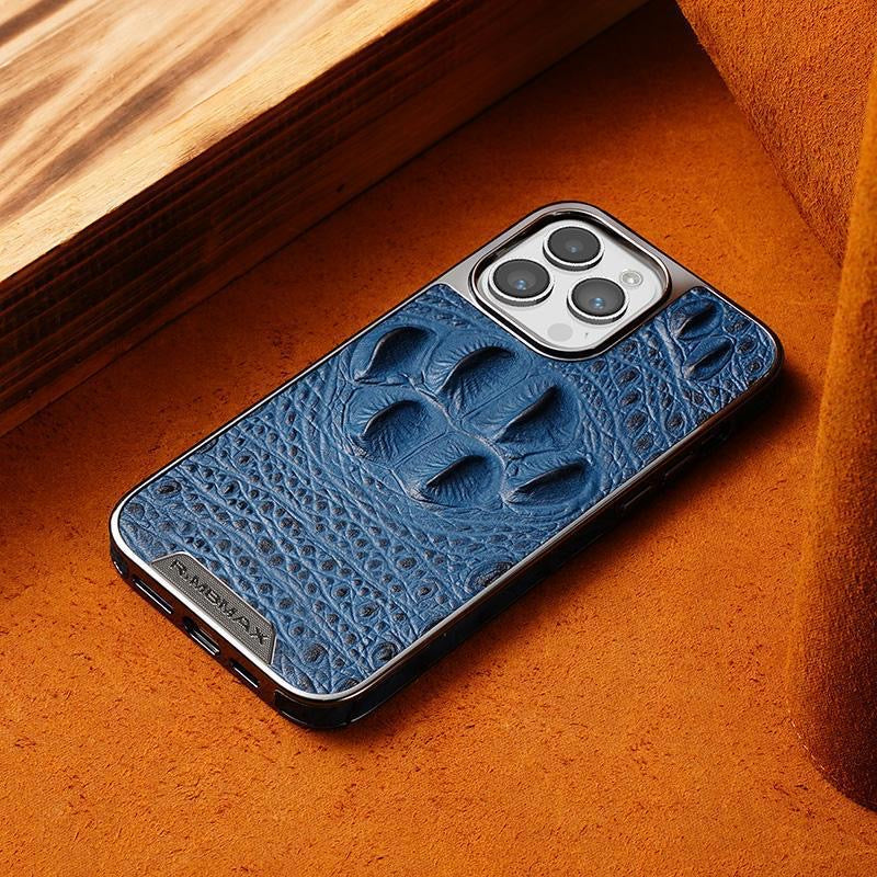 New Genuine Leather Crocodile Pattern Phone Case