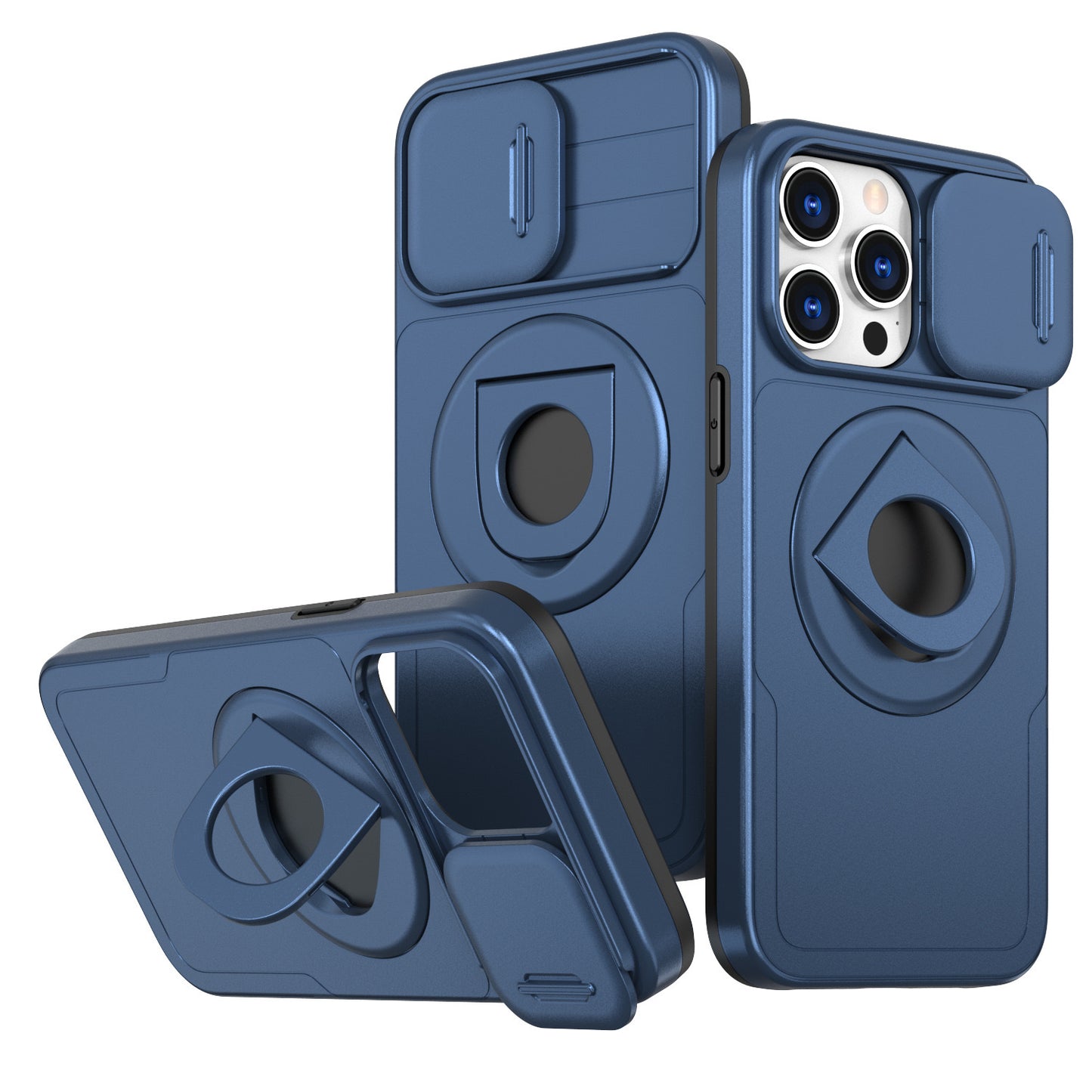 Lens Protection Ring Holder Magnetic Phone Case