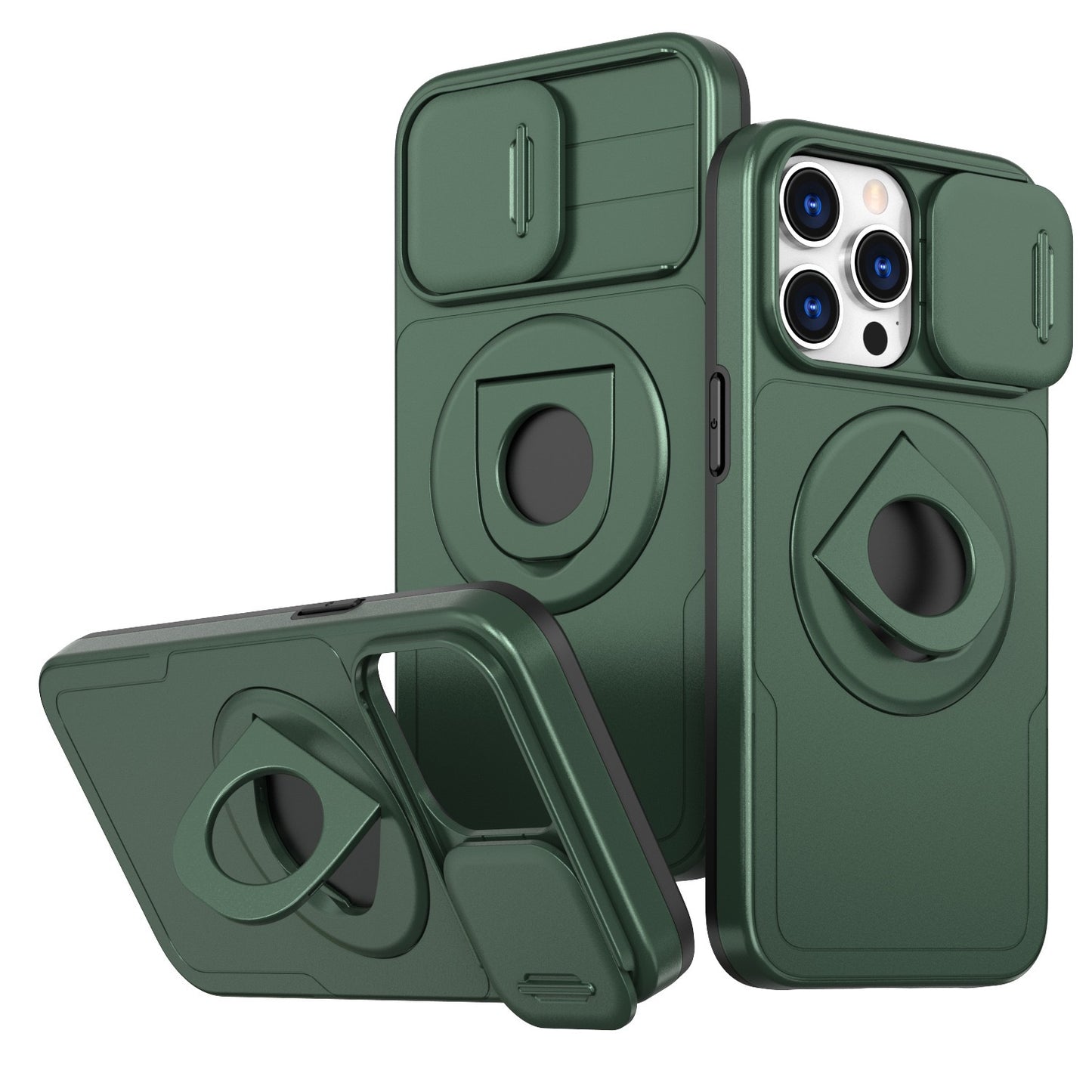 Lens Protection Ring Holder Magnetic Phone Case