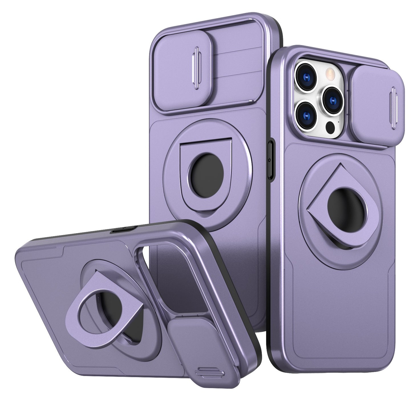 Lens Protection Ring Holder Magnetic Phone Case