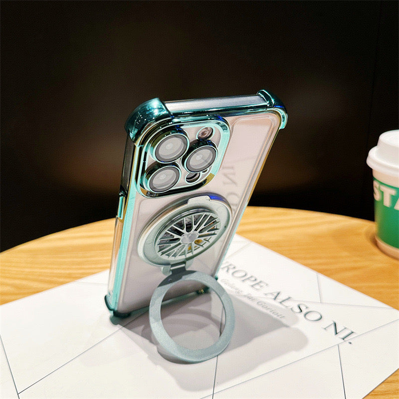 Transparent Anti-fall Rotating Gyroscope Phone Case