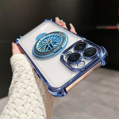 Transparent Anti-fall Rotating Gyroscope Phone Case