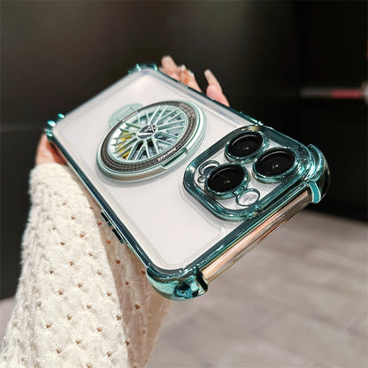Transparent Anti-fall Rotating Gyroscope Phone Case