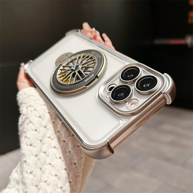 Transparent Anti-fall Rotating Gyroscope Phone Case
