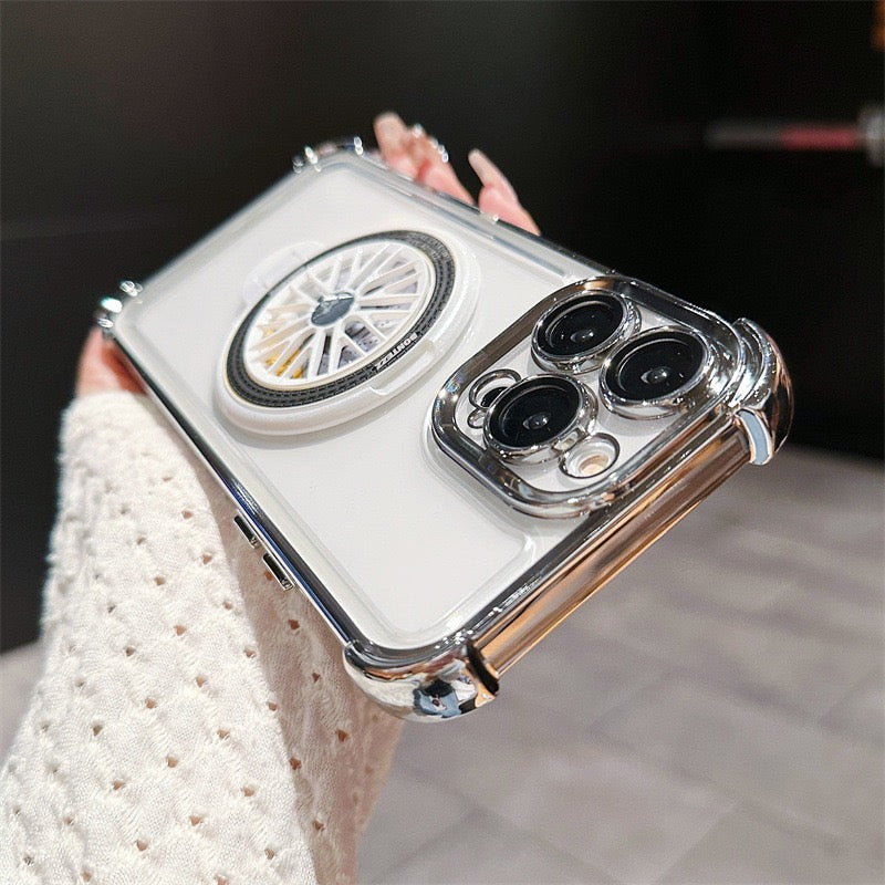 Transparent Anti-fall Rotating Gyroscope Phone Case