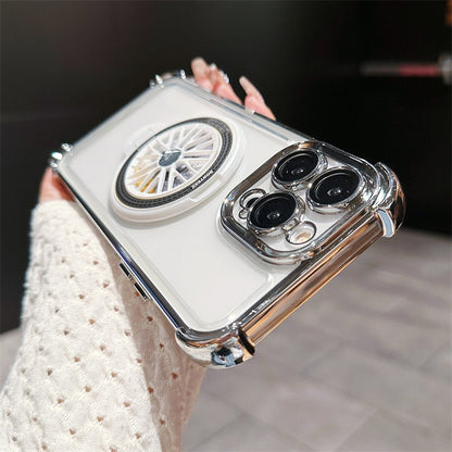 Transparent Anti-fall Rotating Gyroscope Phone Case