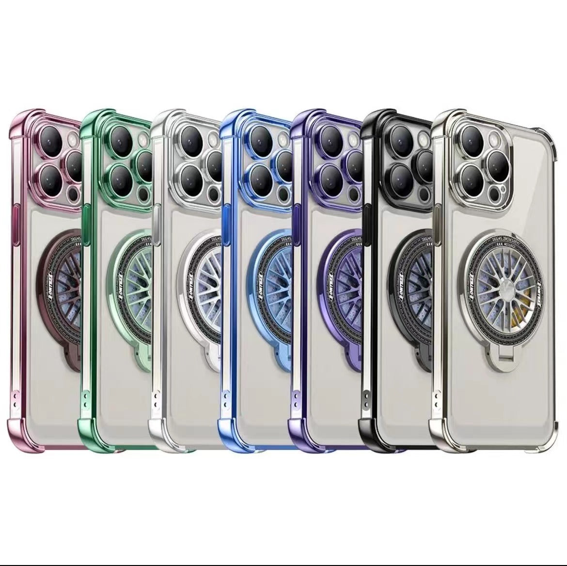 Transparent Anti-fall Rotating Gyroscope Phone Case
