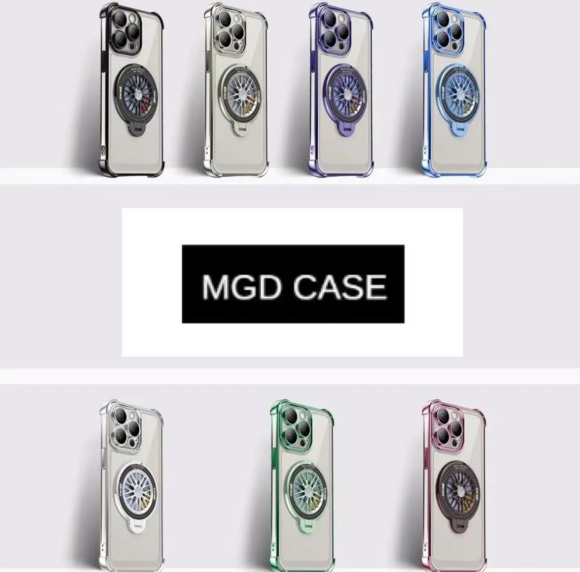 Transparent Anti-fall Rotating Gyroscope Phone Case