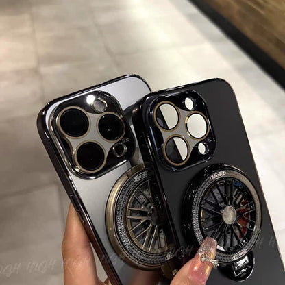 Frosted Rotating Gyroscope Magnetic Phone Case