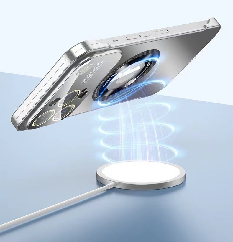 Fragrance Lens Protection Frameless Metal Magnetic Phone Case
