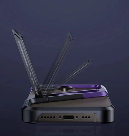 Unique S-shaped Borderless T-stand Phone Case