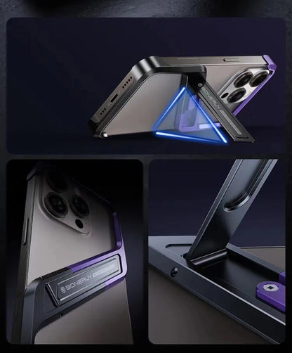 Unique S-shaped Borderless T-stand Phone Case