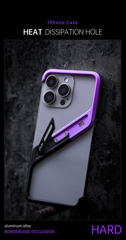 Unique S-shaped Borderless T-stand Phone Case