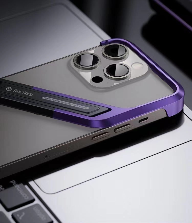 Unique S-shaped Borderless T-stand Phone Case