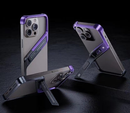 Unique S-shaped Borderless T-stand Phone Case