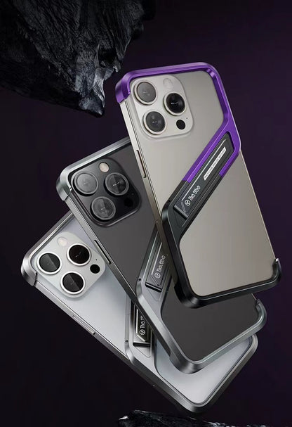 Unique S-shaped Borderless T-stand Phone Case