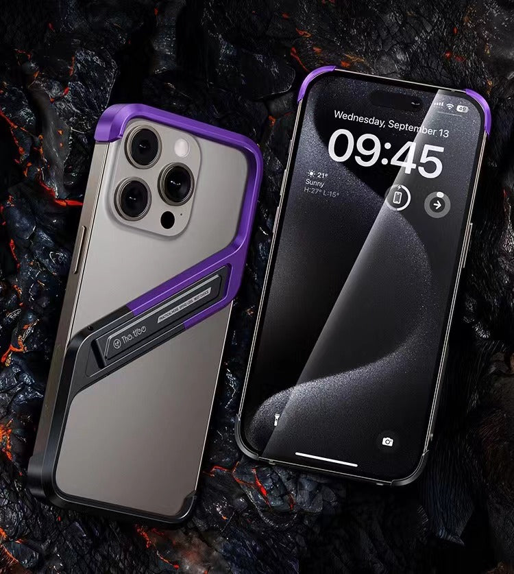 Unique S-shaped Borderless T-stand Phone Case