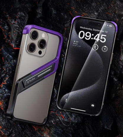 Unique S-shaped Borderless T-stand Phone Case