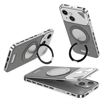 Luxury Metal Leather Buckle Magnetic Phone Case