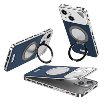 Luxury Metal Leather Buckle Magnetic Phone Case