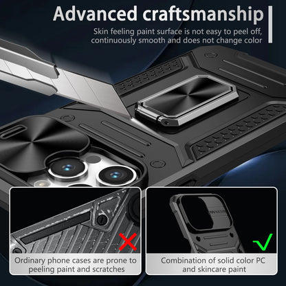Lens protection anti-fall ring bracket phone case