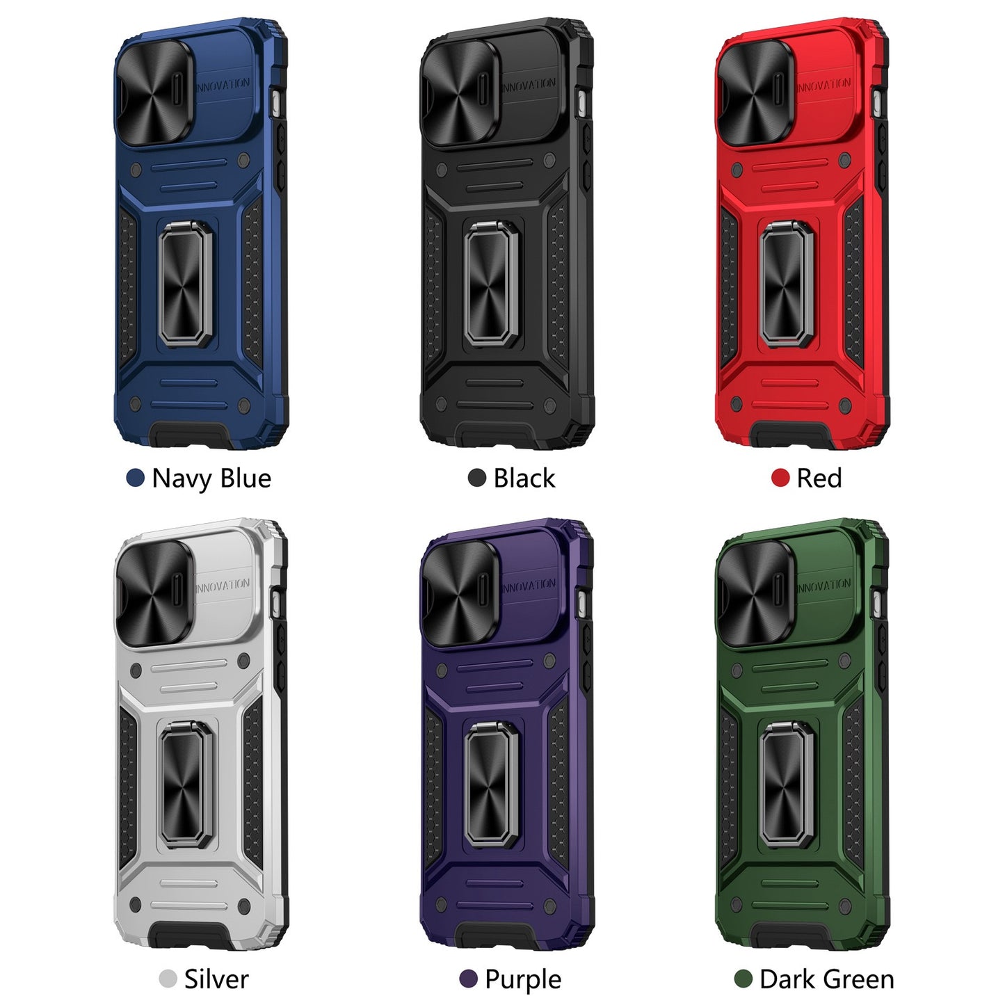 Lens protection anti-fall ring bracket phone case