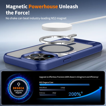 Frosted invisible stand magnetic phone case