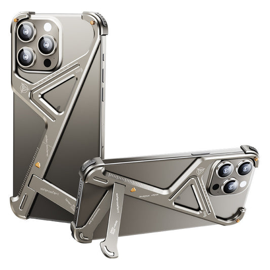 Creative Portable Anti-Fall Geometric Stand Phone Case