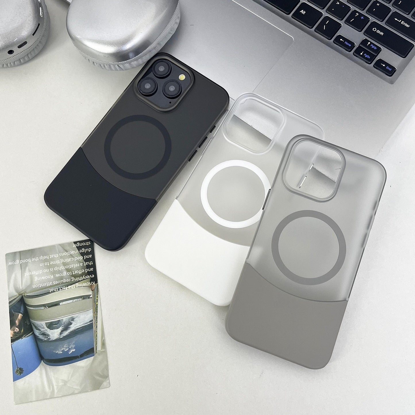 Frosted 2-in-1 Spliced Magnetic Phone Case