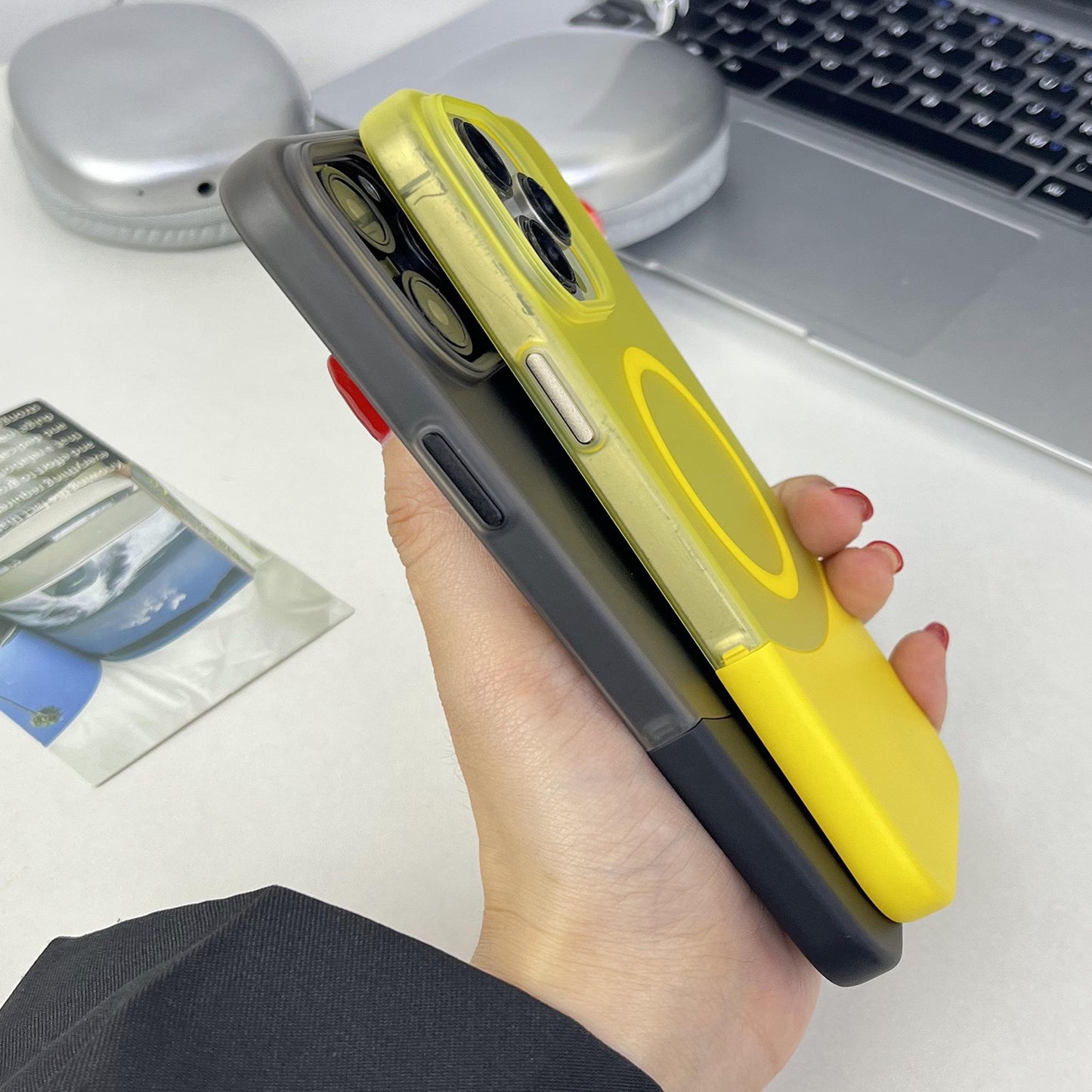 Frosted 2-in-1 Spliced Magnetic Phone Case