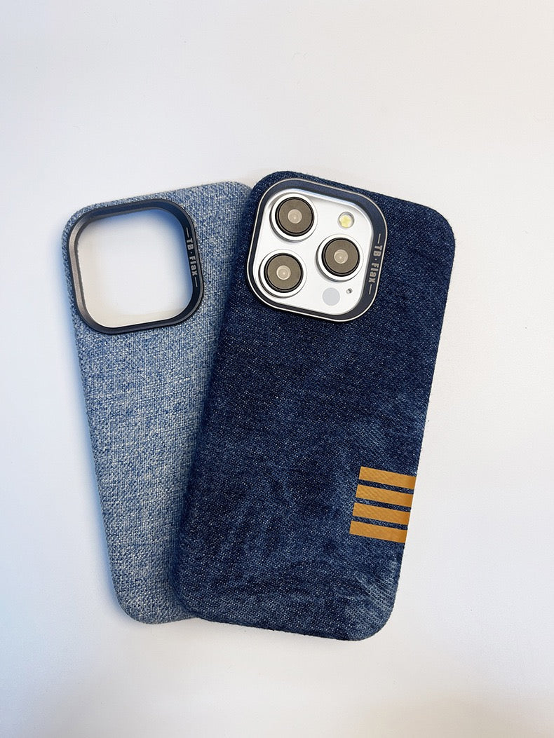 Retro Linen Fabric Non-slip Sweat-absorbent Magnetic Phone Case