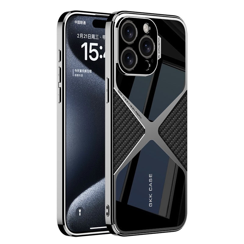 Advanced Electroplated Imitation Leather Magnetic Phone Case